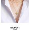 Winter Fashion Sweater Niche: Daisy & Seashell Pendant Necklace in White Titanium Steel