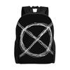 Retro Proxy Symbol CCreepypasta Backpack Men Daily Mochila Large Capacity Laptop Bag Back To School Season