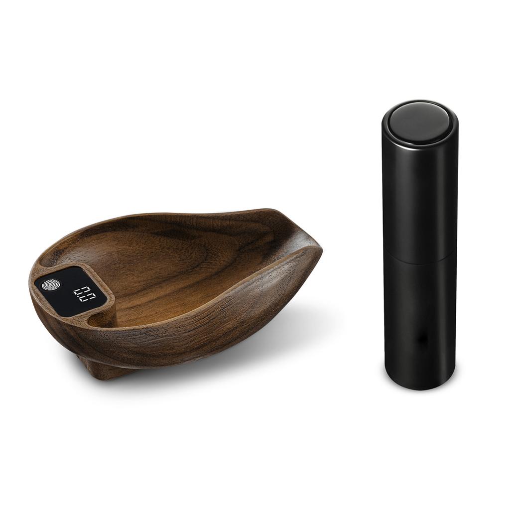 Coffee Bean Scale and Spray Bottle Kit for Weighting Dosing 0.1g High Precision LED Digital Display Black