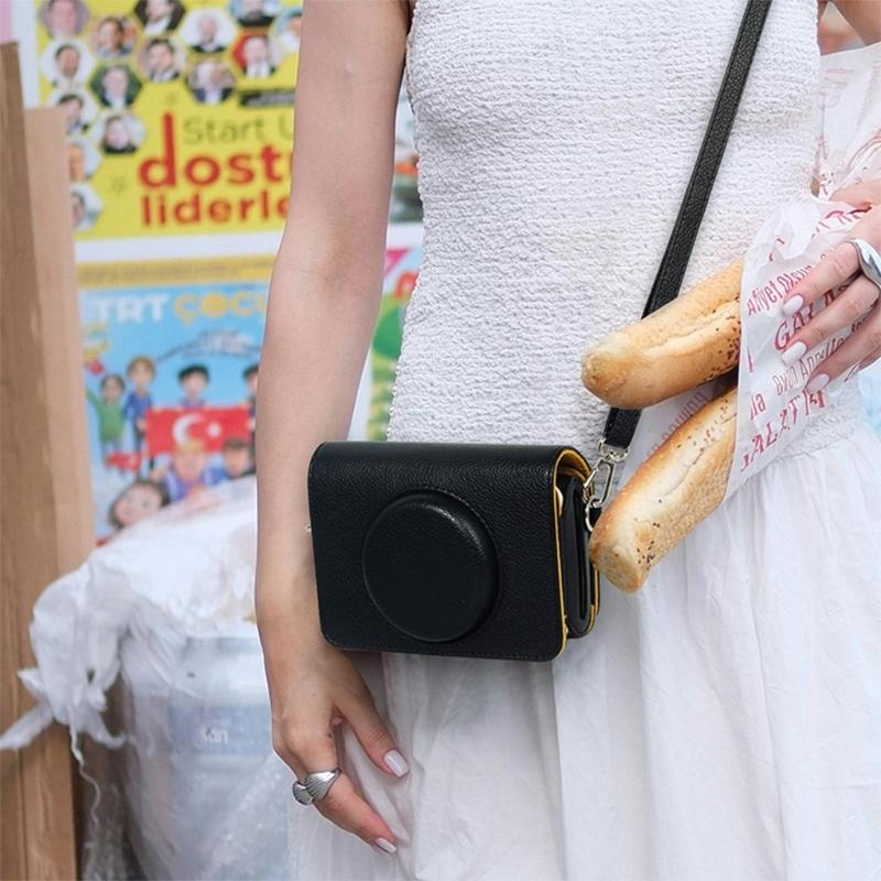 Multifunktionales Stoßdämpfendes Kamerastauraum-Etui Lederstruktur Geeignet für C210R Kamera Leicht zu reinigende Oberflächen