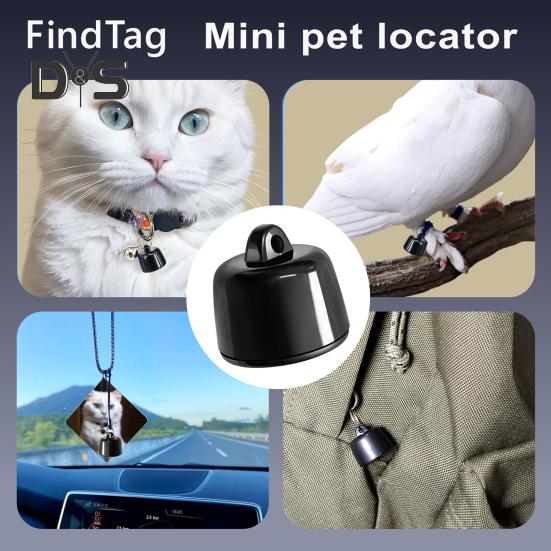 Urmăritor inteligent pentru animale de companie Guler de urmărire a locației Mod de poziționare globală în timp real Alimentat cu baterie Mini Tracker pentru câini Localizator de animale de companie anti-pierdere