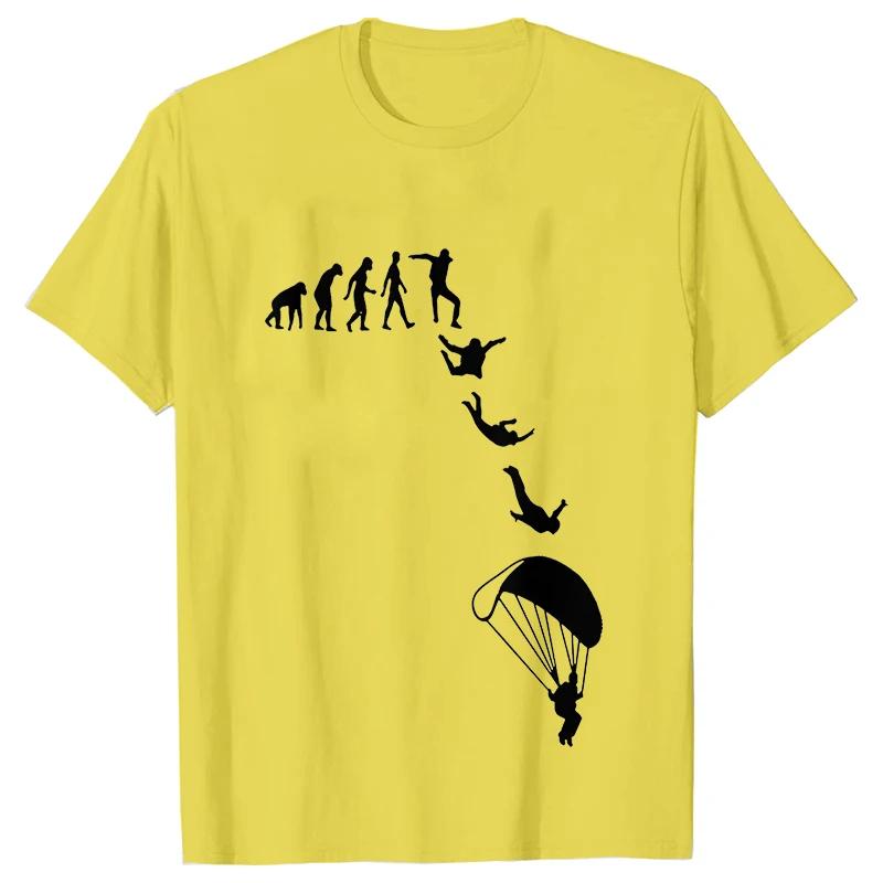 Funny Skydiving Men T-shirt Sky Diving Graphic Tops Short Sleeve Skydiver Clothing Parachute Evolution Jumping T Shirts Harajuku