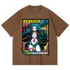 230 Gsm 100% Cotton Cyberpunk V9 Rebecca Print Unisex Heavy Cotton T Shirt