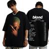 Rapper Frank Fashion Vintage Graphic Tshirts Men Women Ocean Hip Hop Trend T Shirts Blond Tshirt Man Tshirt Hip Hop Streetwear