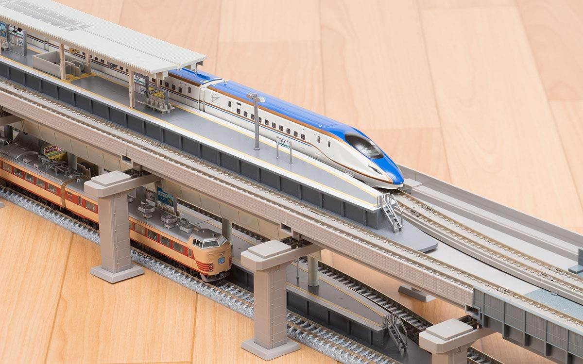 TOMIX N Gauge Elevated Double Track Hierarchical Station Set Rail