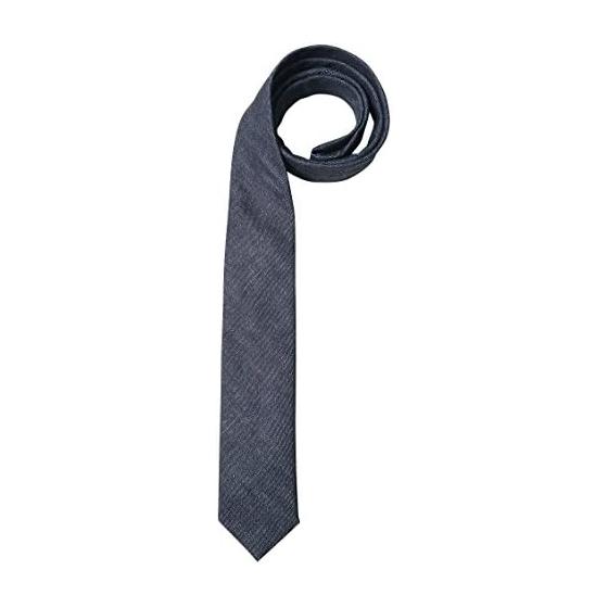 [Samue and Japanese specialty store - Craftsmanship Himeka] Necktie Denim Okayama Kojima Denim Narrow/Tight Black/Navy Made in Japan