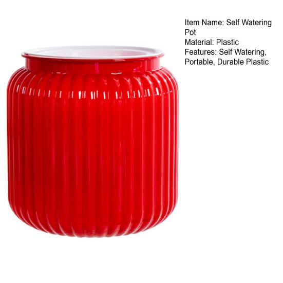 Self Watering Pots for Indoor Plants Clear Plastic Wicking Flower Pot Modern Decorative Planter