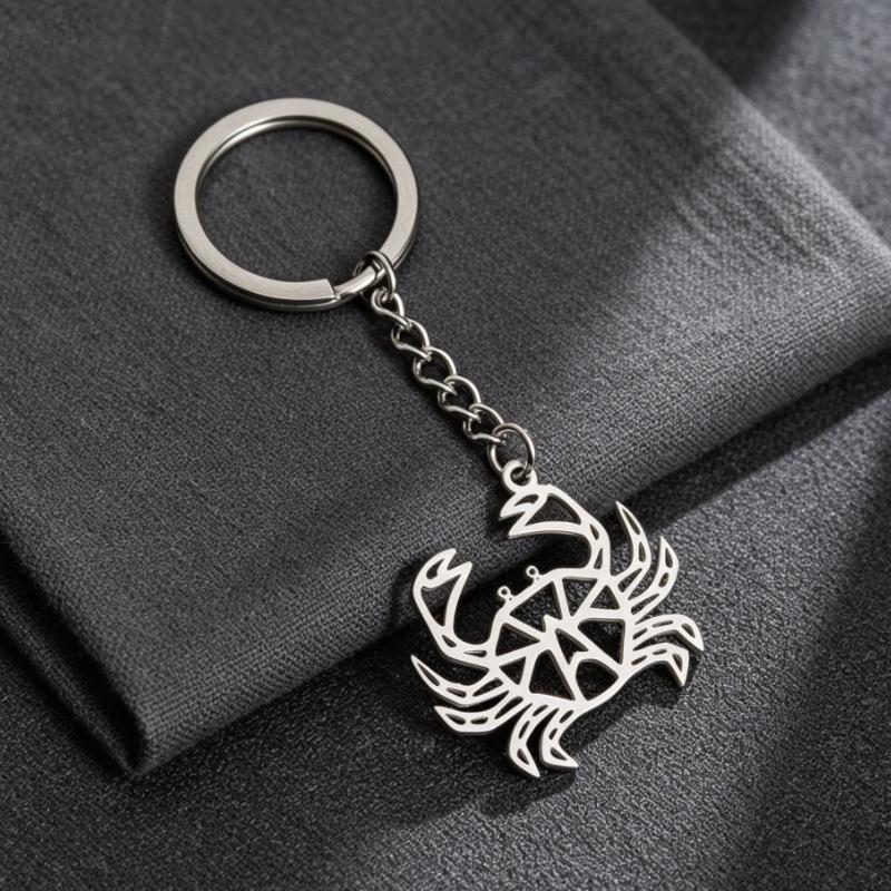 2026 Summer Beach Vacation Non-Fading Cute Crab Keychain Pendant