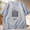 Freedom Dove of Peace Tshirt Arabic Birds T Shirt Men Women Cotton Short Sleeve Tshirt Round Neck Loose High Quality Clothes