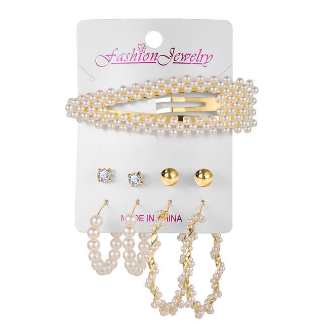 17KM Boho Shell Acrylic Drop Earrings for Women Brinco Gold Rattan Dangle Earring Set Boucle Doreille Femme Fashion Jewelry
