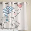 Słodkie Słoniątka Zasłony Okien Do Salonu Sypialni Luksusowe Nowoczesne Zasłony Kuchenne Zasłony Tkaninowe