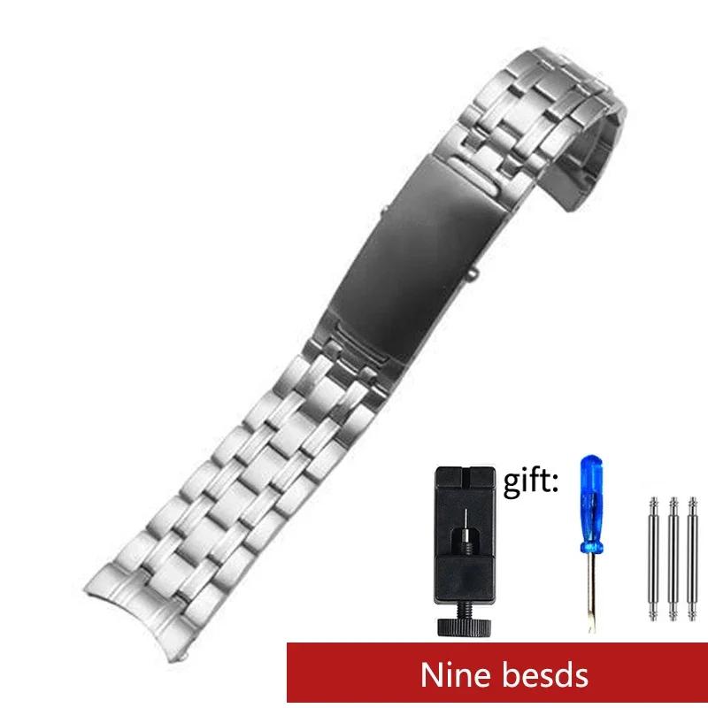 18mm20mm22mm Quality 316L Silver Stainless Steel Watch Bands Strap Accessories For Omega Seamaster Speedmaster Planet Ocean Belt