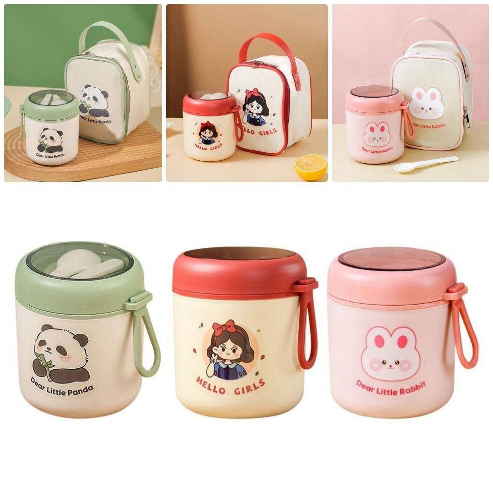 1Pcs Sealed Soup Bowl Insulated Breakfast Cup Porridge Cup Breakfast Box Vacuum Insulated Soup Can