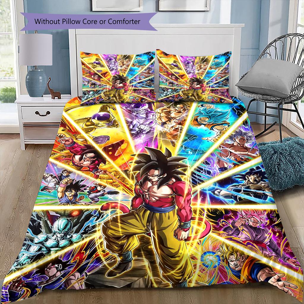 Set Copripiumino Trapuntato con Fantasia Cartone Animato Federa Decorazione per la Casa Regalo di Compleanno (1 * copripiumino + 2 * federa, senza nucleo)