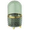SUSUchens Makeup Organizer Swivel Design Large Capacity Separate Storage Portable Makeup Brush Holder Organizer Home Supply Atrovirens Size L