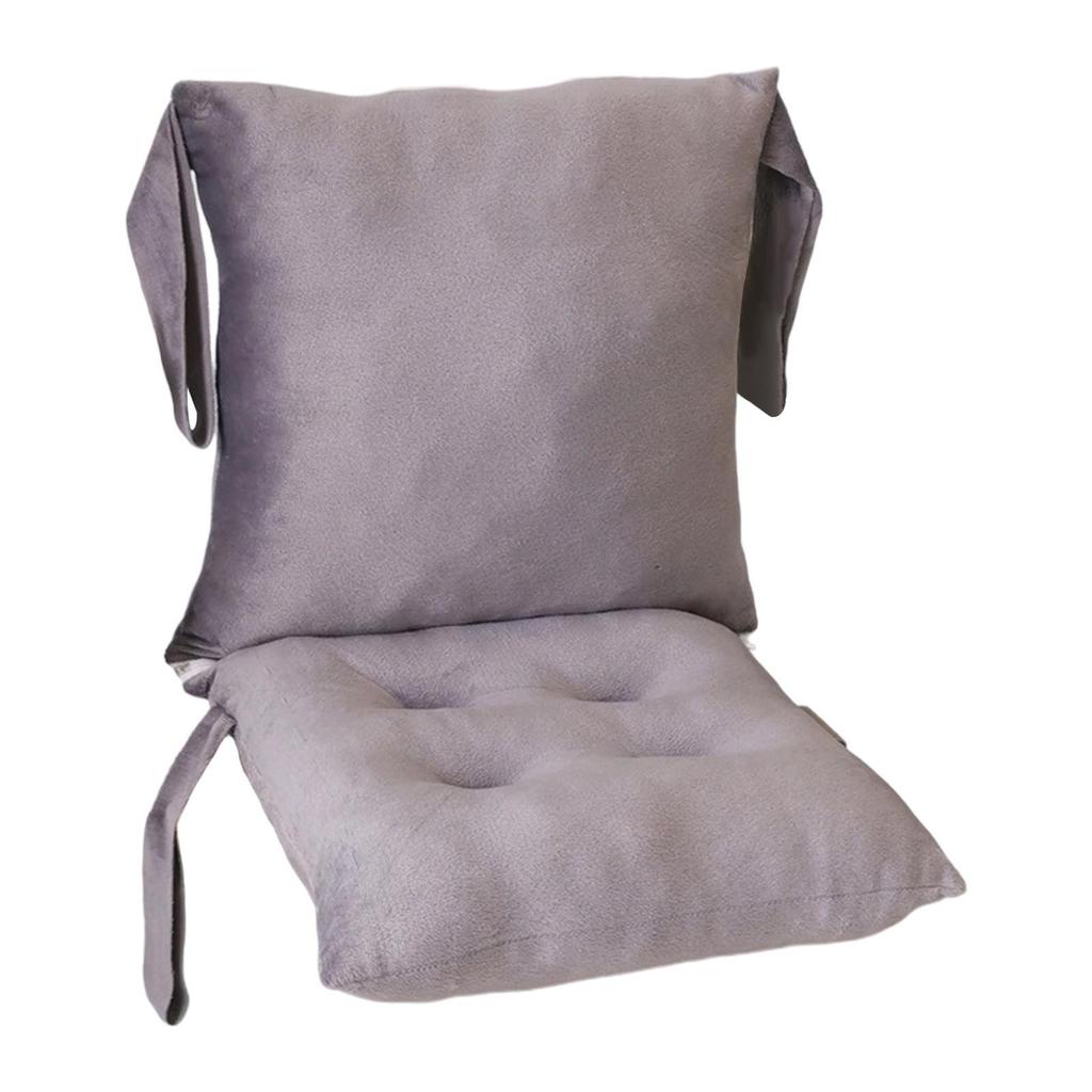 Chair Cushion with Backrest Keep Warm Seat Cushion for Office Bleacher Patio