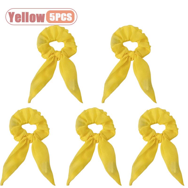 1-20PCS Glow Scrunchie Hair Tie Glow in Dark Ponytail Holder for Women Girls Carnival Birthday Party Rave Gift Elastic Hair Band