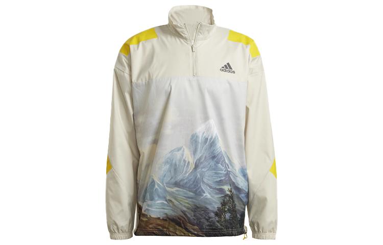 Adidas Jackets Men s Beige Stand Collar Moderate Other GL5698 M