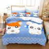 New My Life As Inukai-san’s Dog Bedding Set 3D Kawaii Anime Duvet Cover for Adult Kid Bedroom Cartoon Three-piece Set
