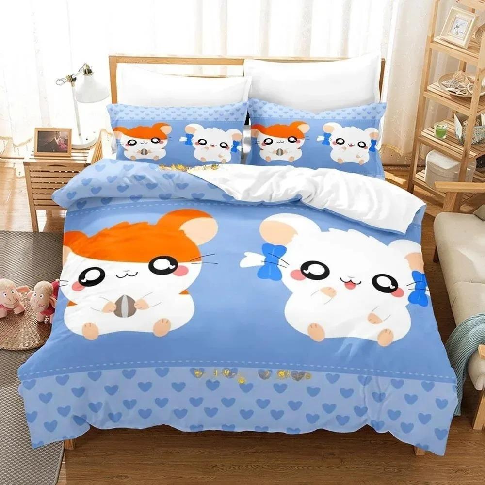 New My Life As Inukai-san’s Dog Bedding Set 3D Kawaii Anime Duvet Cover for Adult Kid Bedroom Cartoon Three-piece Set