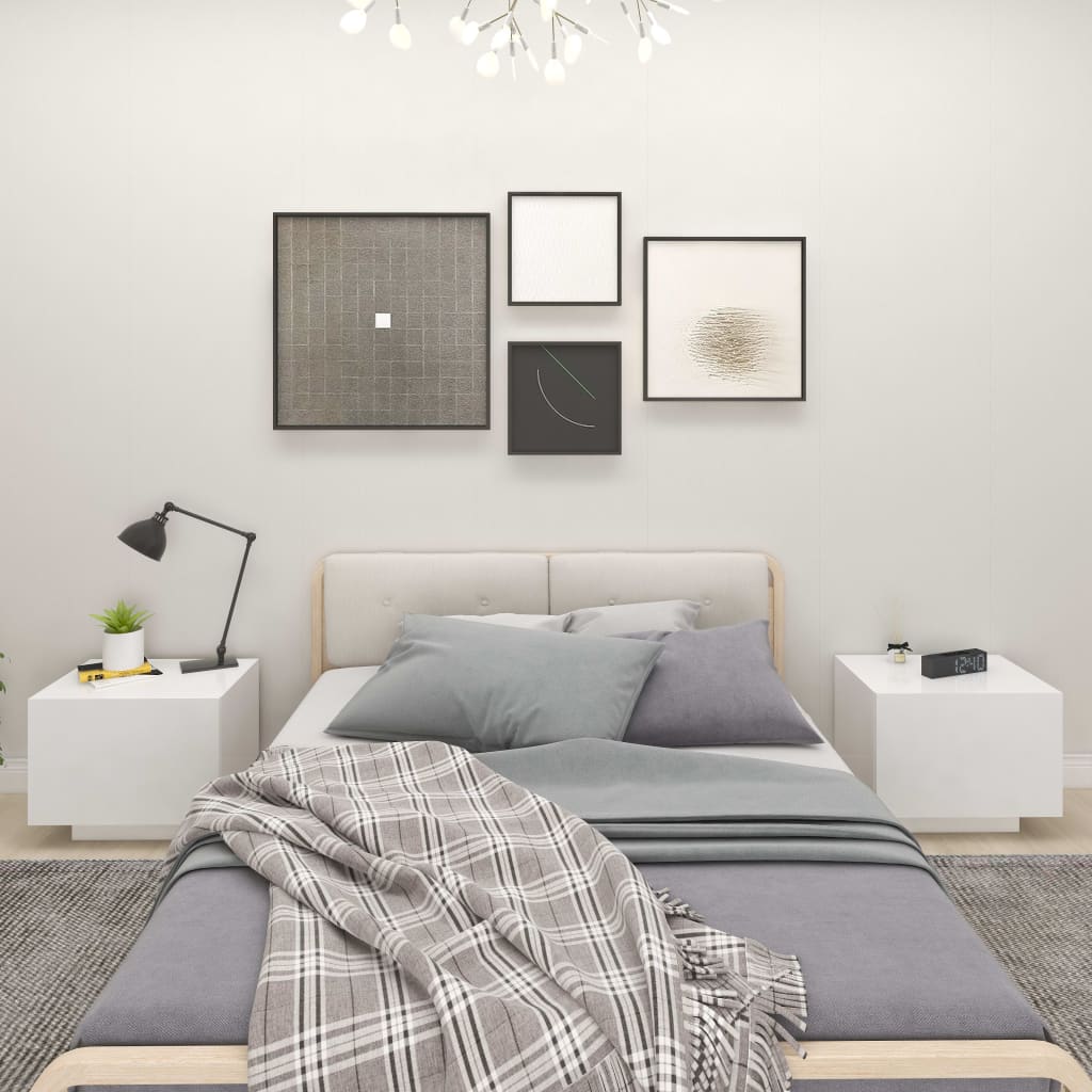 Vidaxl Szafka Nocna, Biała, 100X35X40 Cm, Materiał Drewnopochodny