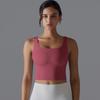One Cup Tight Height Elastic Solid Color Sports Underwear Vest Running Fitness Yoga Wear Bra
