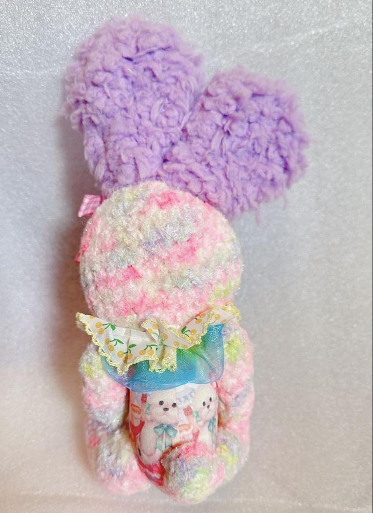 [USED] Hoppeya Artist Wool Felted Teddy Bear Handmade Plush Rabbit