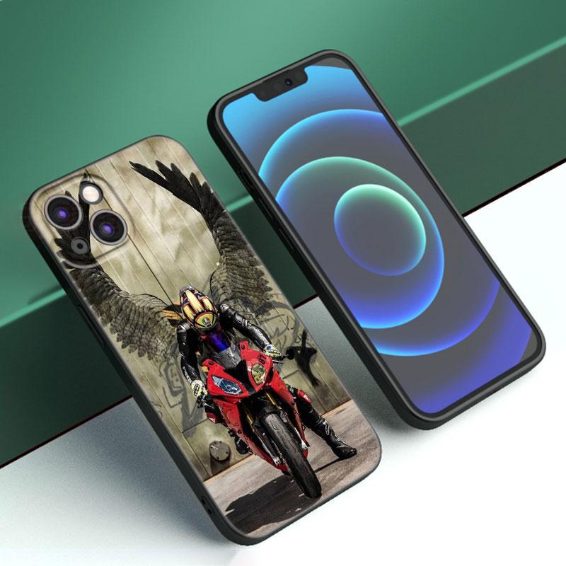 Moto Cross Motorcycle Sports Phone Case For Apple iPhone 12 13 Mini 11 14 15 Pro Max 7 8 Plus X XR XS SE 2020 2022 Black Case
