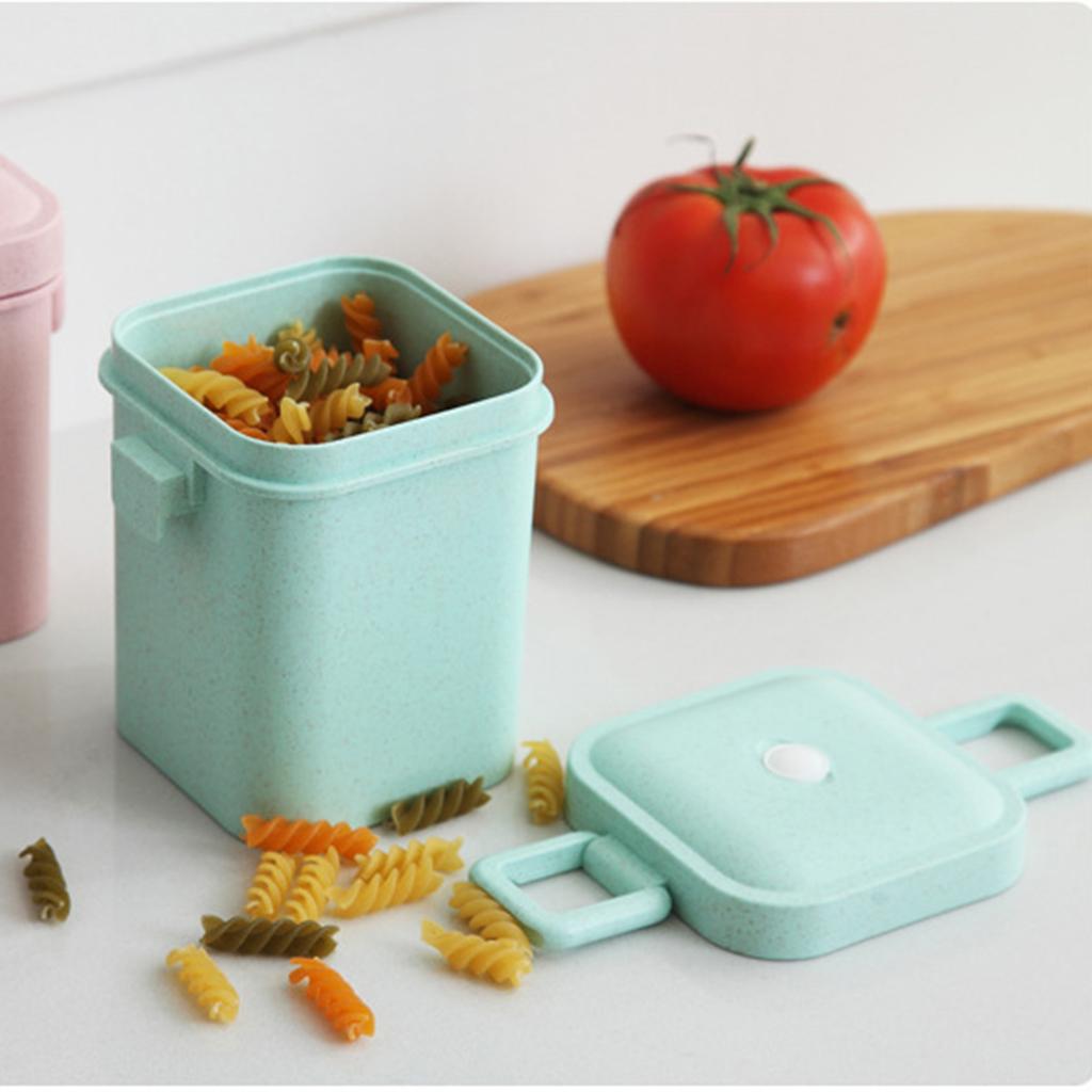Eco-friendly Wheat Fiber Hot Soup Bowl with Cover Microwave Jar Plastic Soup Container Mug with Lid Packaging Box Soup Cups