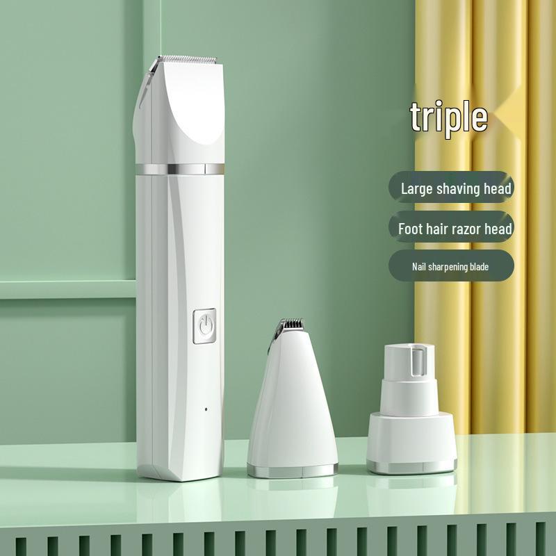 Quiet Rechargeable Pet Shaver & Paw Trimmer for Cats