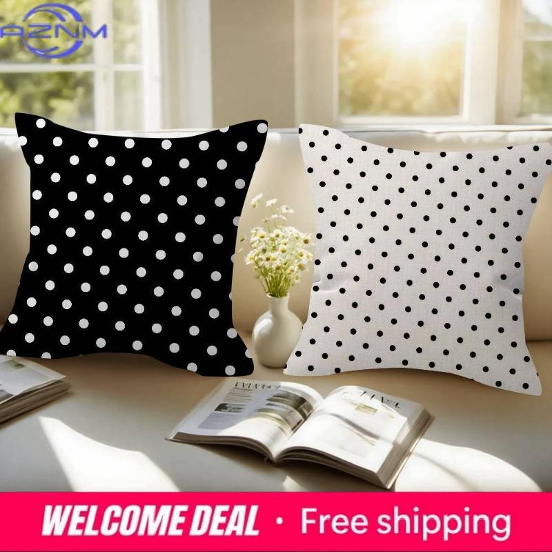 Fashion Polka Dot Figure Pillow Cover Design Cushion Cover Decor Holiday Decorati