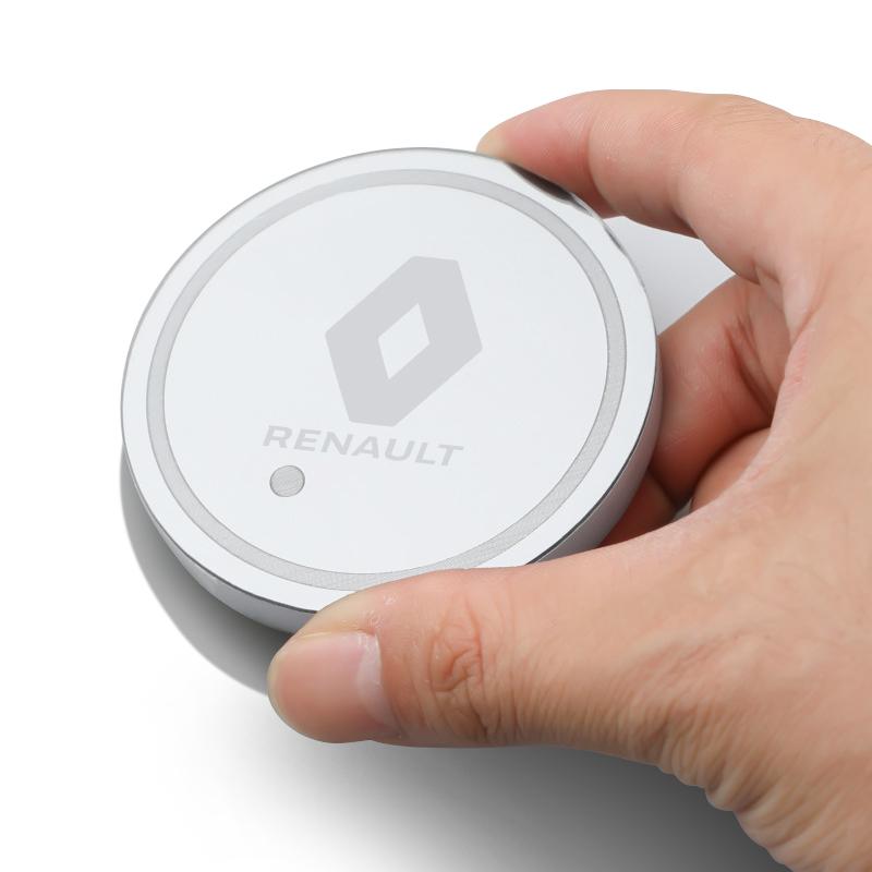 

2026 Hot For Renault Hub Caps 1/2PCS Car Water Cup Holder Pad Luminous Slot Non-slip Coaster For Renault Megane 2 Scenic Logan L