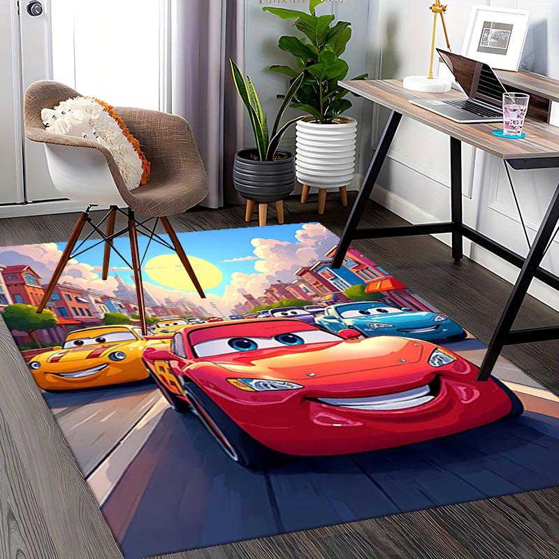 1pc Rusteze Tow Truck Mcqueen Carpet Rug for Bedroom Living Room Decor Sofa Home Game Area Rug Non-slip Floor Mat. D073007