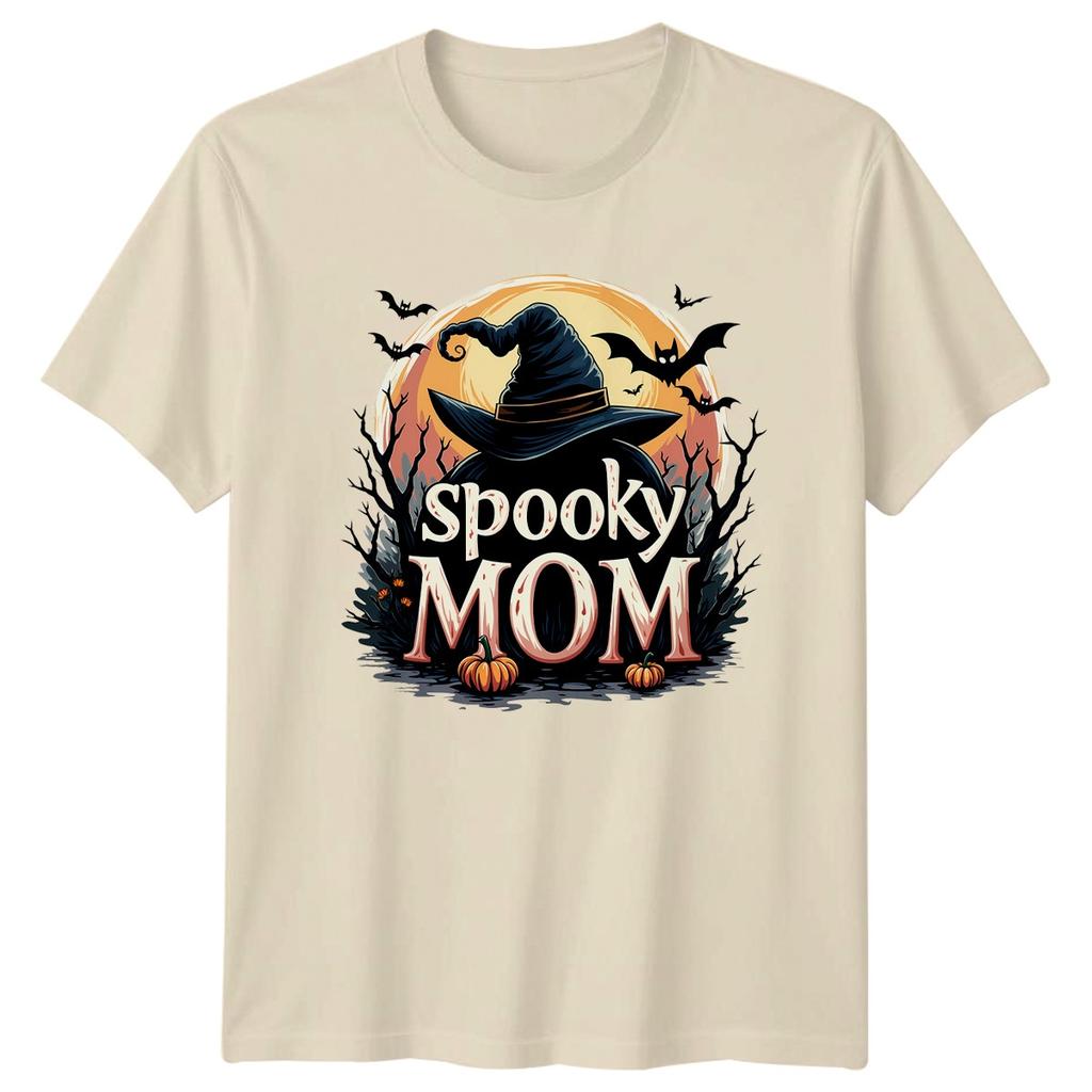 Spooky Mom Halloween Holidays Unisexs TShirt Unisexs Tee Graphic Unisex Top