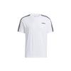 Neo M Ce 3s Tee Stripe Sports Round Neck Short Sleeve White Men's H14184