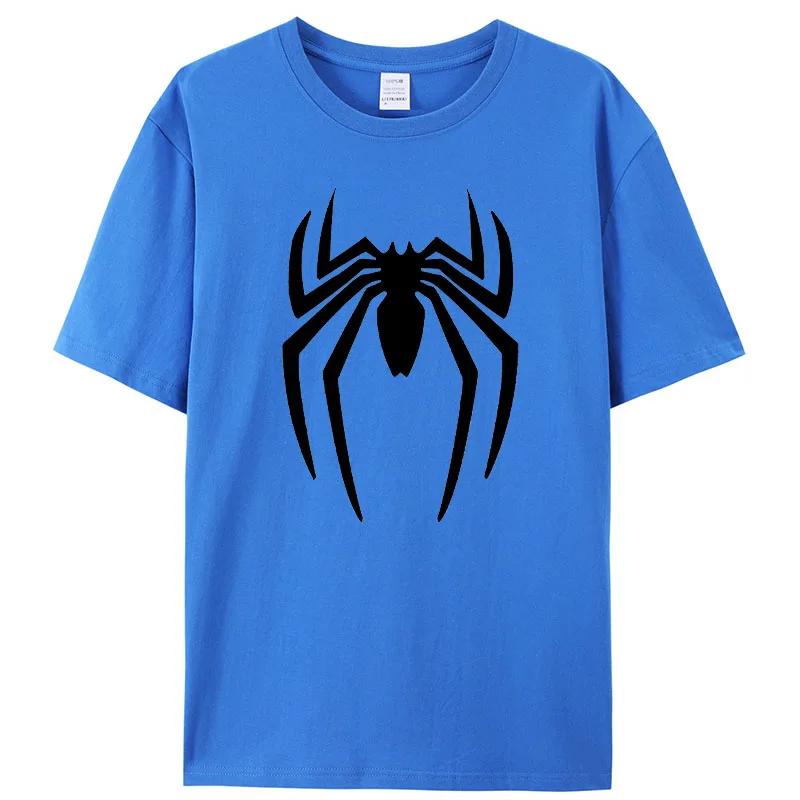 Summer Spider T-Shirt Short Sleeve Sport Cartoon Hero Tops Tees Oversized Streetwear Casual T Shirts Designer Unisex Clothing