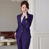 Tluoman knitterfreies Damen-Blazer-Anzug-Set