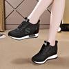 Inner Heightening Women's Shoes Casual Shoes Lace-up Wedge Sneakers Light and Comfortable Women's Single Shoes