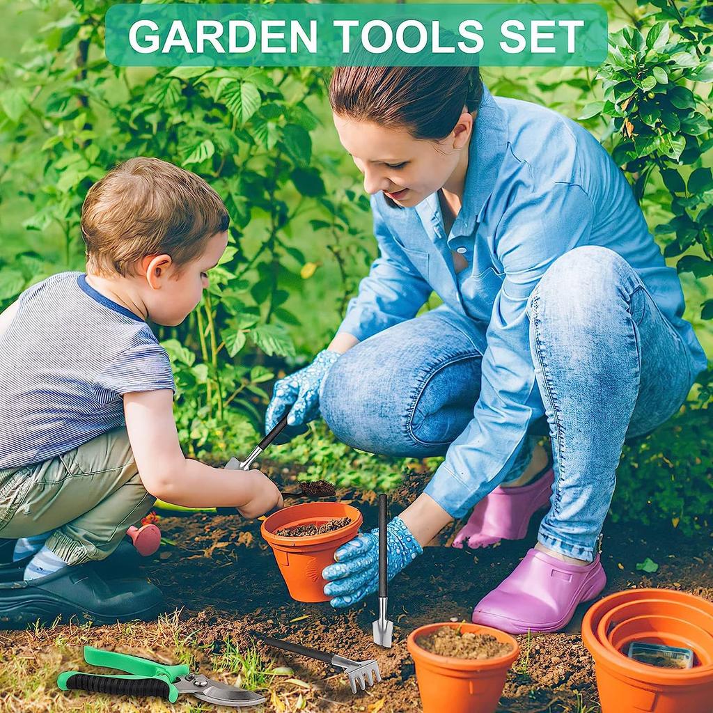 Sada stromků bonsají, sada nástrojů na bonsaje, sada sukulentů, sada 16 kusů, sada zahradního ručního nářadí