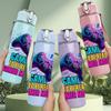 1PC Game Till The End Controller 750ml Color Plastic Sports Water Bottle Leakproof Flip Straw Lid Suitable for Sports Office Home Use