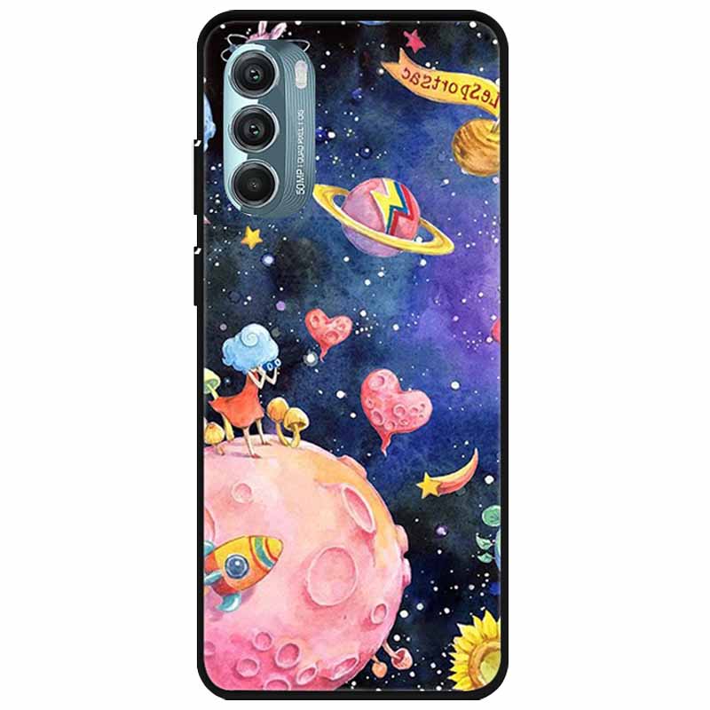 For Moto Edge 2022 Case Silicone Luxury Cartoon TPU Bumper For Motorola Edge (2022) Soft Phone Cover Shell on for MotoEdge Dog