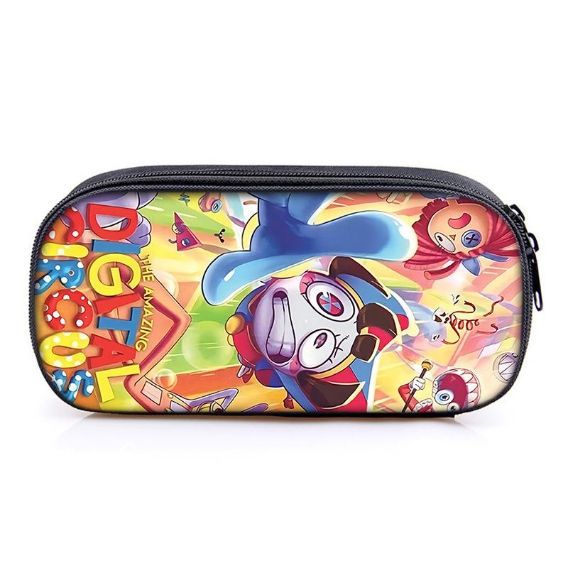 Circus The Amazing Digital Circus Compartment Pencil Case Student Children'S Stationery Case Pencil Case