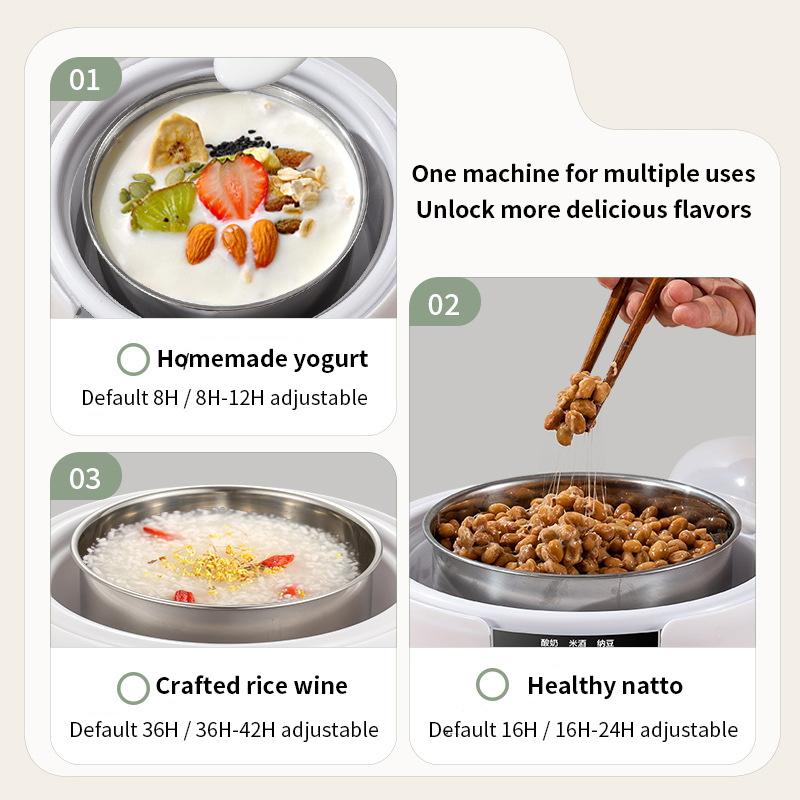 110V/220V Electric Mini Yogurt Maker Automatic Household Rice Wine Maker DIY Yogurt Machine