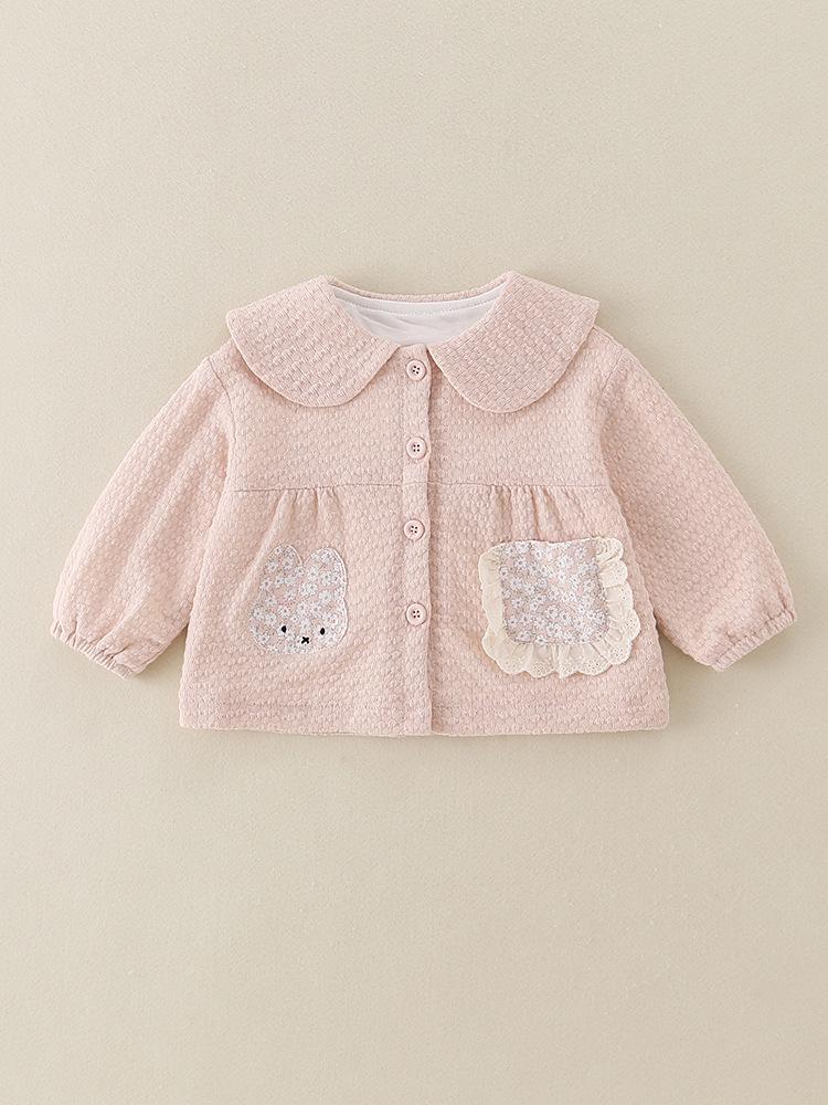 Mädchen Kleinkind Doppel-Lagen Langarm Jacke und Outfit Set für Frühling und Herbst