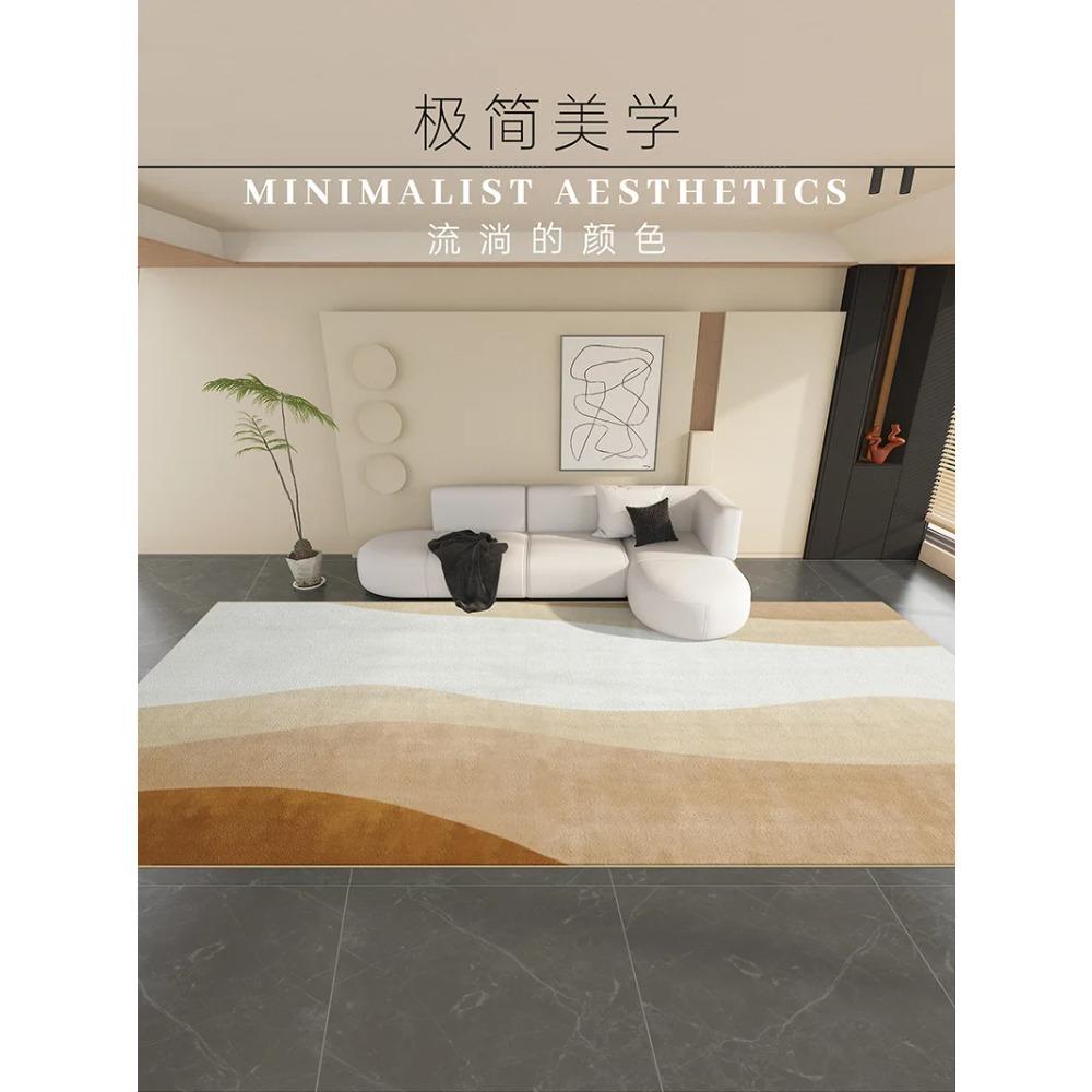 Leichte Luxusteppiche für Wohnzimmer Flauschiger Weicher Lounge Abstrakter Teppich Große Fläche Dick Schlafzimmer Deko Teppich Zuhause Plüsch Bodenmatte
