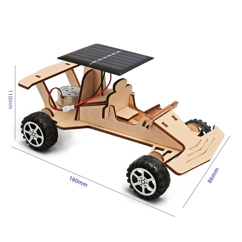 1 Set DIY Science Experiment Kit & Education Model DIY Solar-powered Racing Cars Toy Physics Science Toys For Children Gift·