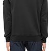 STONE ISLAND Classic Logo Compass Badge Drawstring Hooded Sweatshirt Men Sweatshirt Black 721564151-V0029
