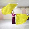 Con Bastoncini Telescopici Ventaglio Danza del Ventre Ventagli Imitazione Seta Accessori Bastoncini Estensibili Foulard Multicolore Bandiera Accessori da Ballo Leggeri