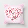 Valentine's Day Digital Printed Car Pillow Cushion Cover Core-Free Home Soft Decoration