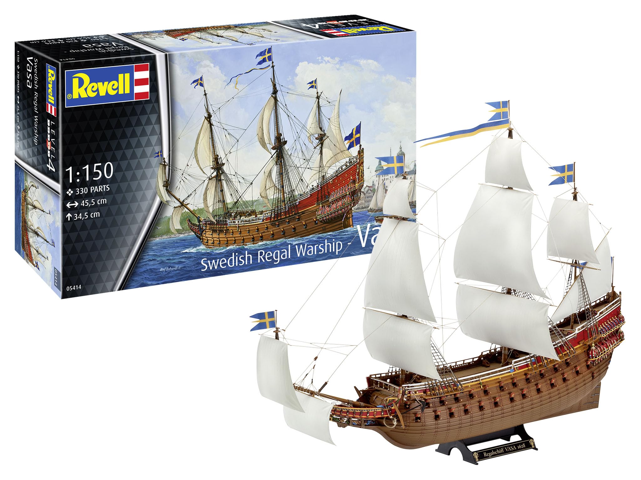 

Немецкий Revell масштабный парусник VASA R05414 пластиковая модель 1/150
